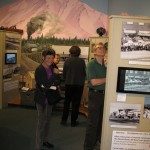 The digital photo frames show many interesting photos of the different eras of Mt. Shasta's history.