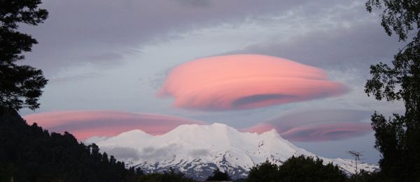 Lenticular Cloud At Sunset photo