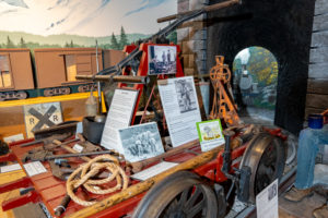Exhibit: The Trains of Mt. Shasta - Hand Car photo