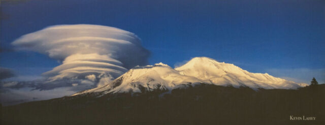 Lenticular Mushroom Approaches by Kevin Lahey
