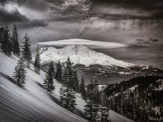 Perfect Cap From A Snow Covered Mountain by Mike Hupp